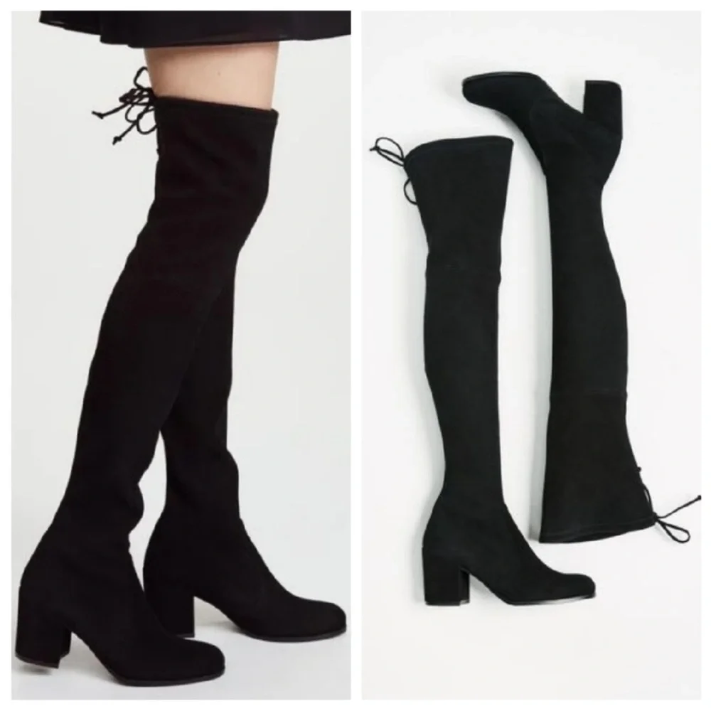 Stuart Weitzman Tieland black over Knee High Boots 11.5